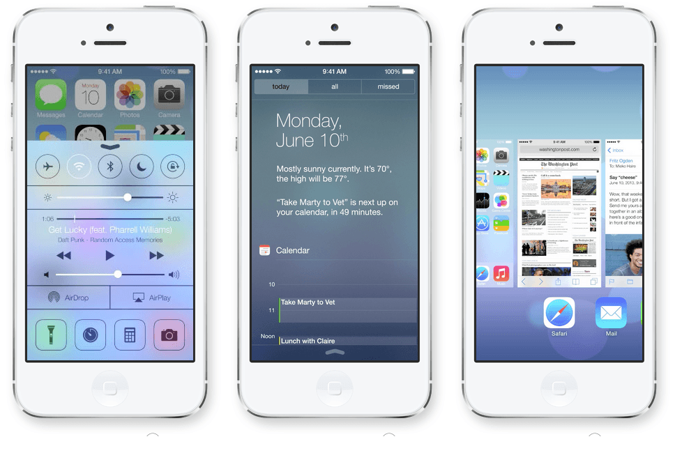 Apple Unveils the Revamped iOS 7 at WWDC