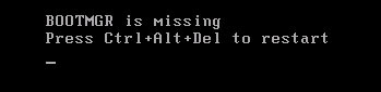BOOTMGR is Missing Press Ctrl+Alt+Del to Restart – Windows 7, 8 Solution