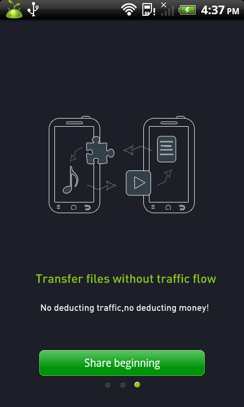 Transfer Files Over WiFi Between Two Android Devices Without Having WiFi Direct